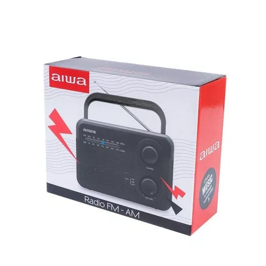 AIWA Radio FM Portátil AWFML4 Negro