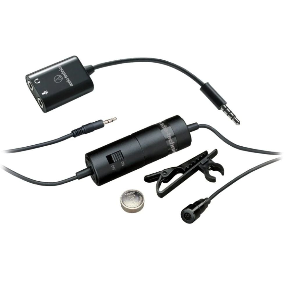 Audio-Technica Micrófono de Solapa Omnidireccional, ATR3350iS