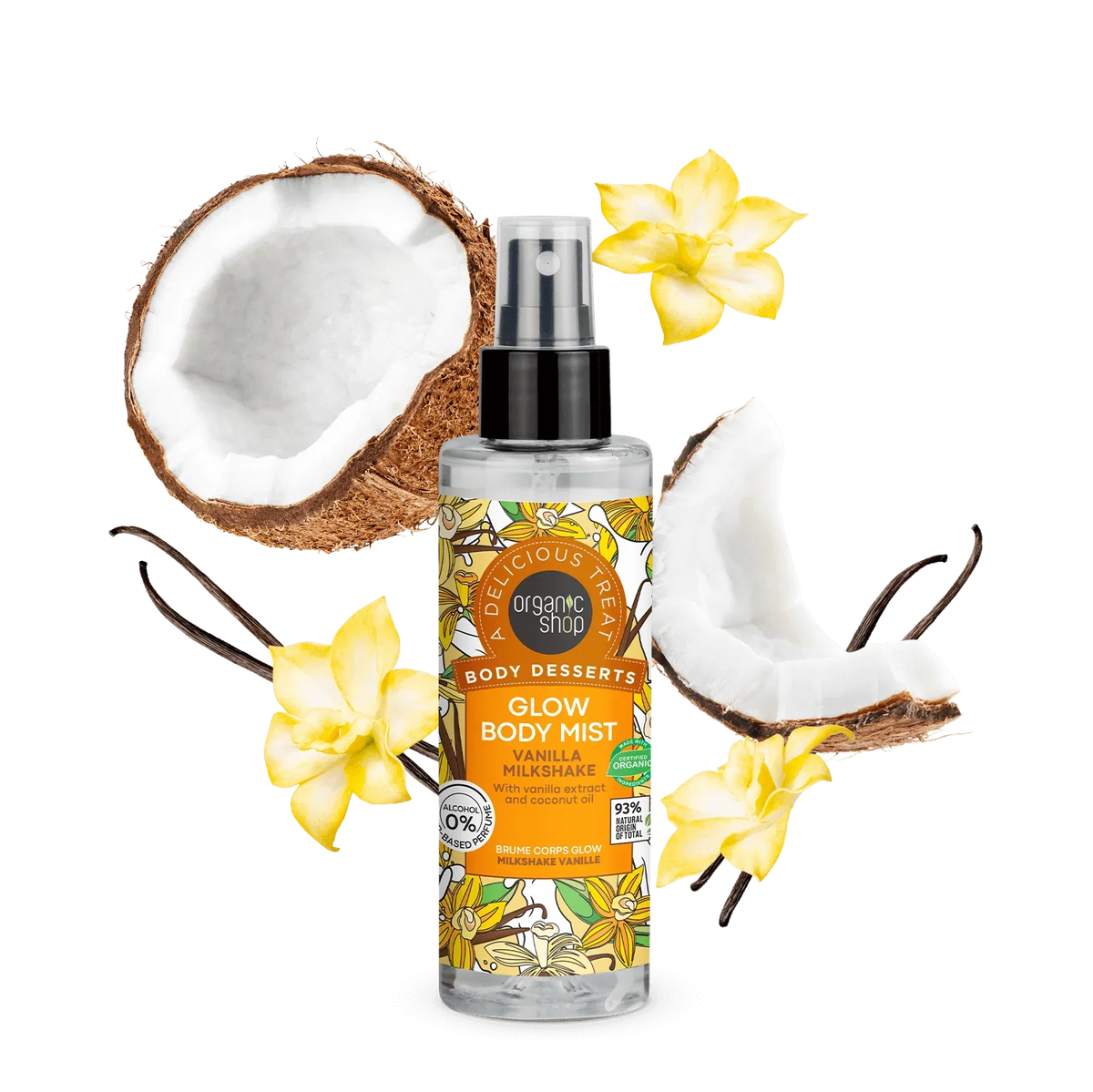 Organic Shop Bruma corporal glow vainilla 200 ml