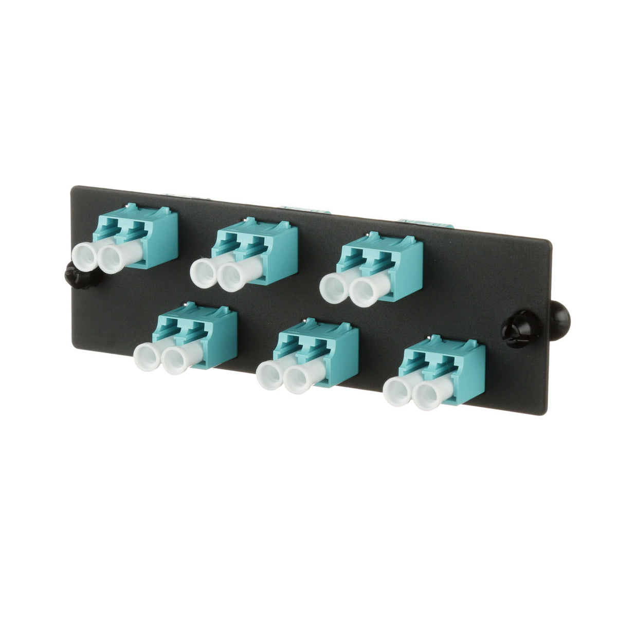Panduit Panel Adaptador de Fibra Óptica FAP6WAQDLCZ - vista lateral derecha en ángulo