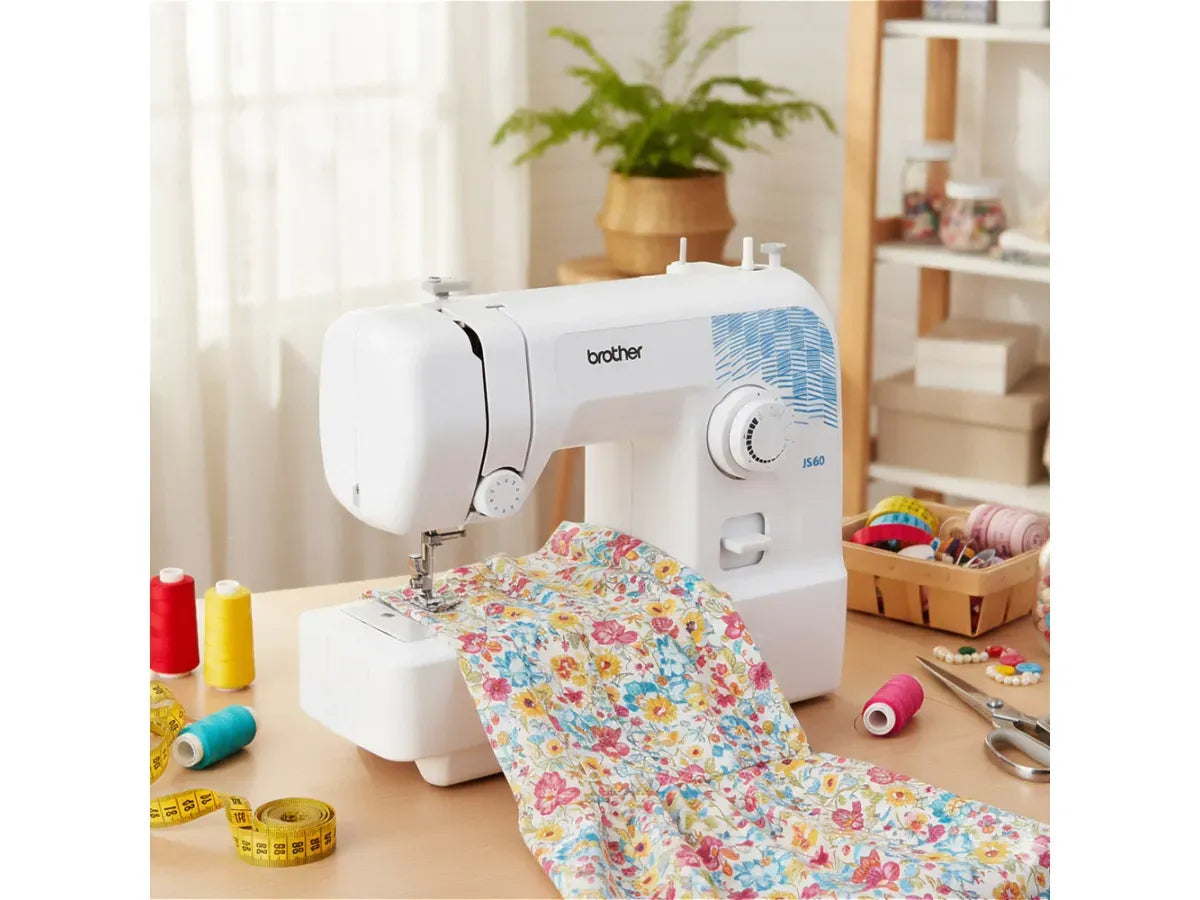 Brother JS60 Máquina de Coser Mecánica con 2 Puntadas y 20 Funciones