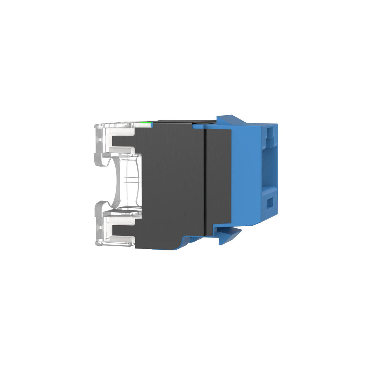 Panduit jack modular NetKey Cat 6A NK6X88MBU azul, detalle de terminales