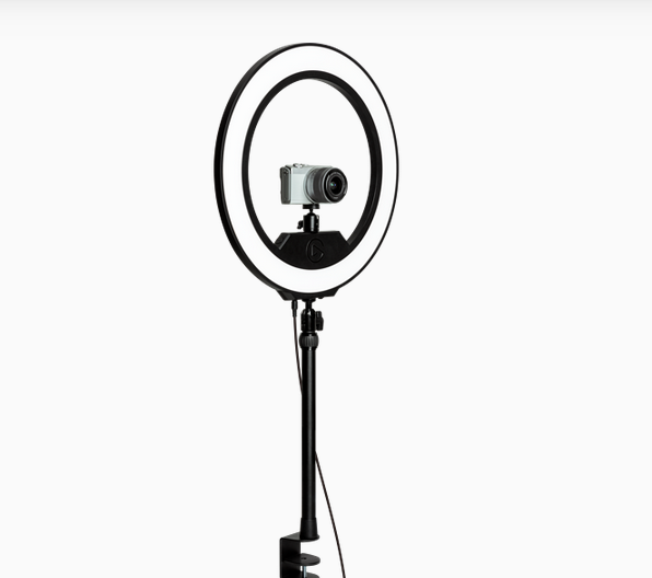 Lámpara Ring Light LED Elgato Corsair con soporte ajustable para streaming