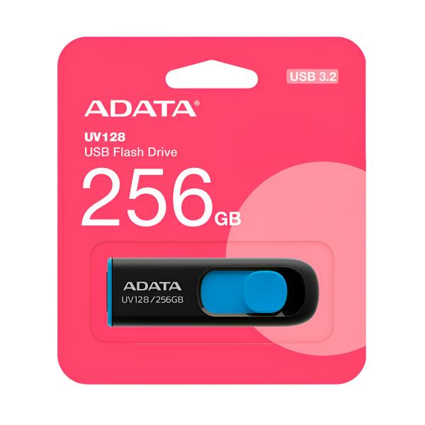 Memoria USB ADATA UV128 | 256GB | USB 3.2 | AUV128-256G-RBE