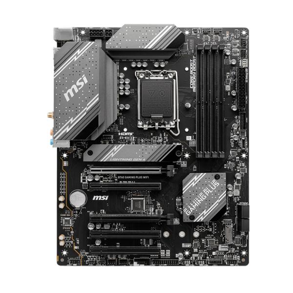 Empaque original MSI B760 Gaming Plus WiFi con accesorios incluidos