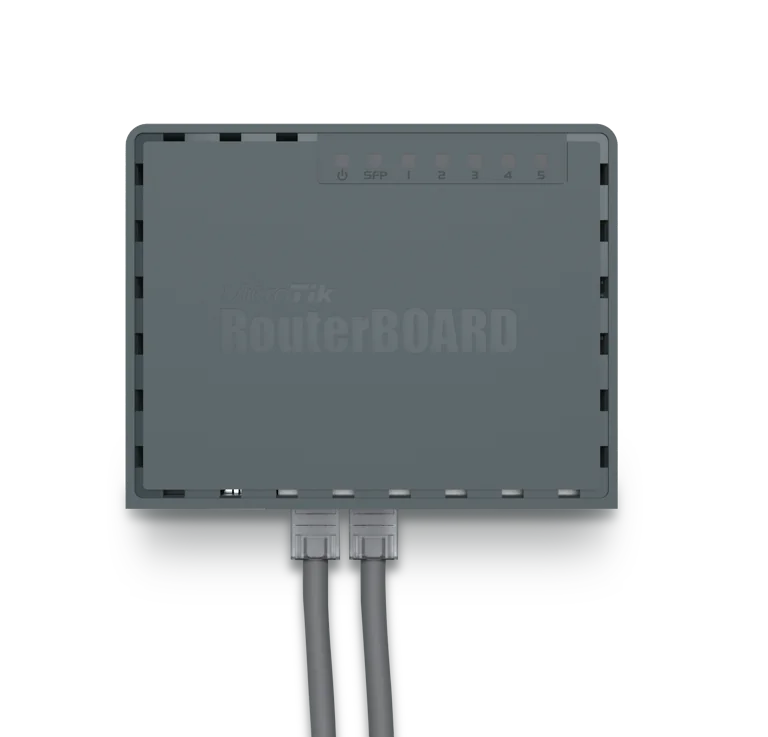 MikroTik Router hEX S 5 Puertos Gigabit y SFP, RB760iGS