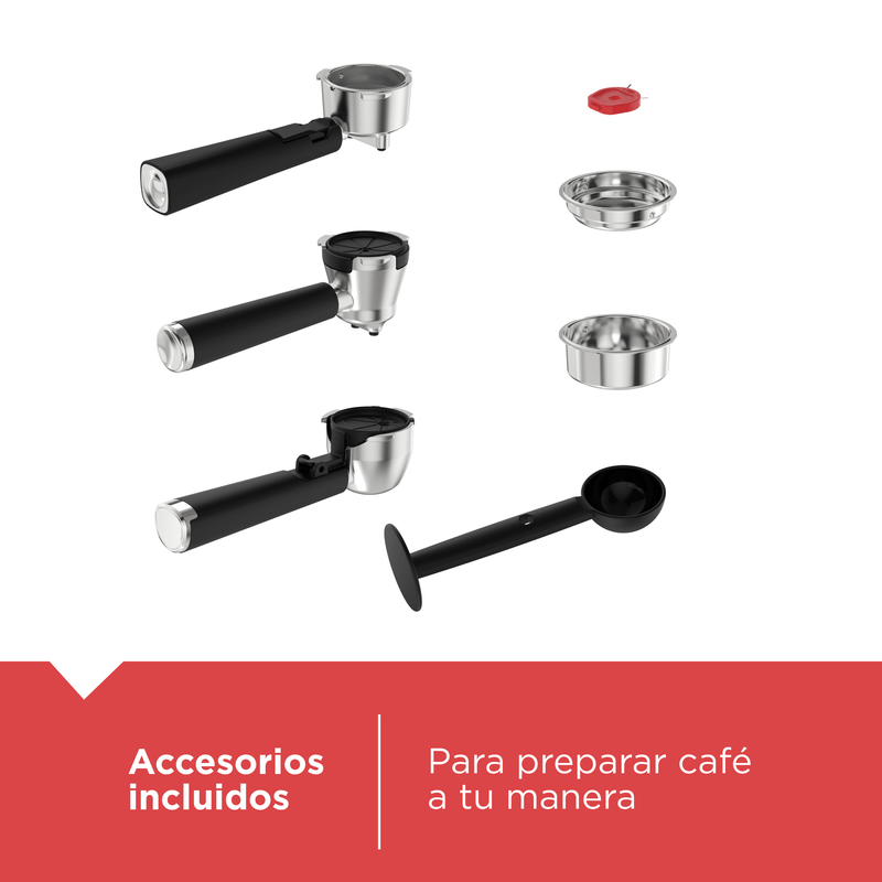 Black+Decker Máquina Espresso 20 Bares, EM0412-1SDLA