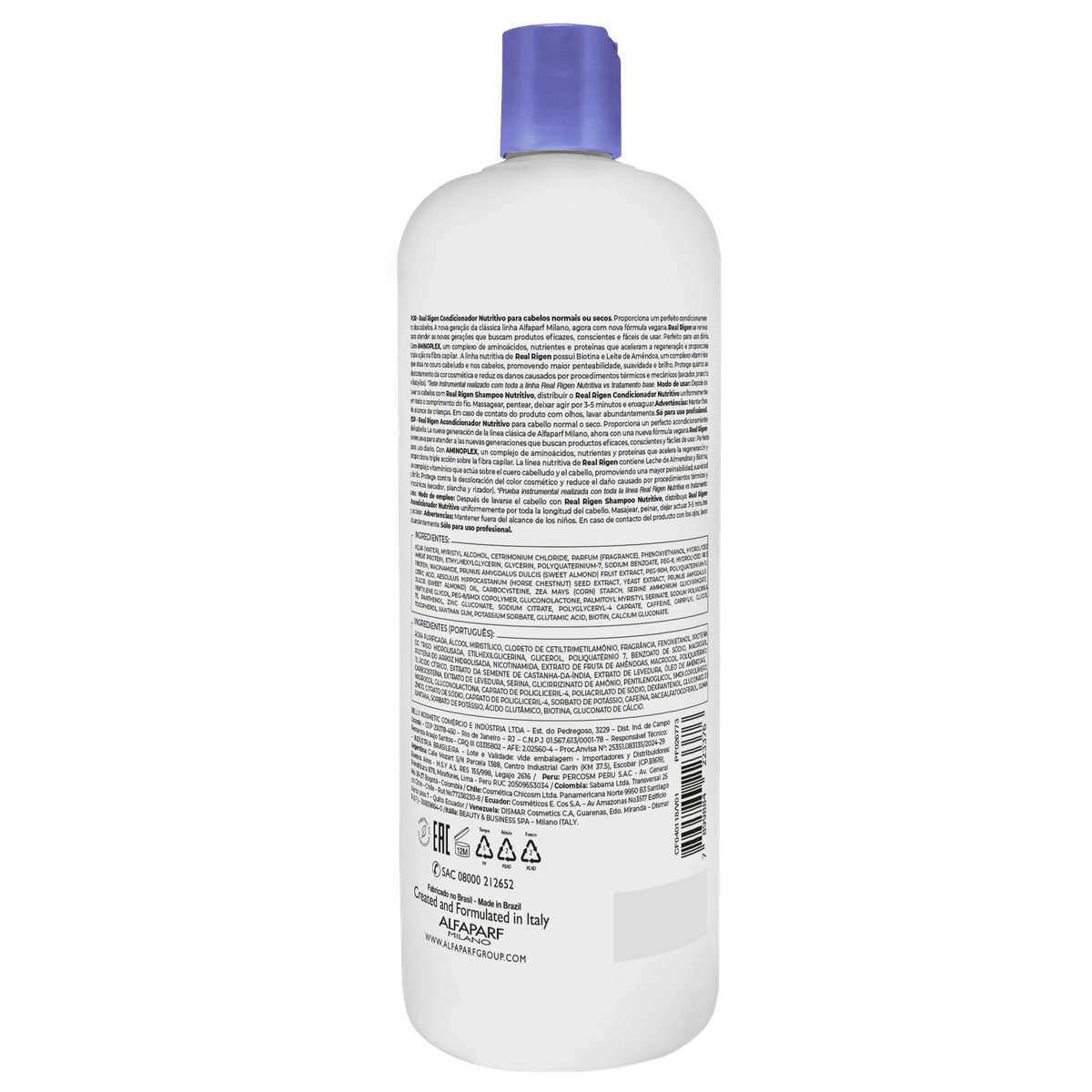 Alfaparf Milano Professional Real Rigen Acondicionador Nutritivo 1000 ml