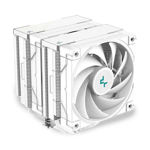 Abanico DeepCool AK620 WH | 120mm FDB | Doble Ventilador | CPU Silencioso | Blanco
