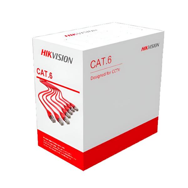 Cable UTP Cat 6 Hikvision DS-1LN6OUSPE(O-STD) | 305 mts | Exterior | 23AWG | 100% Cobre | UL
