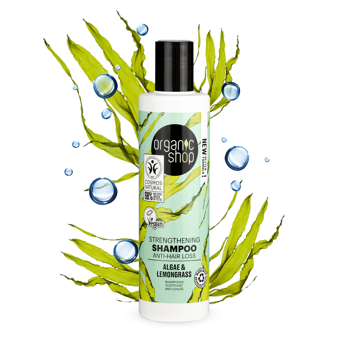 Organic Shop Shampoo anticaída algas y limoncillo 280ml