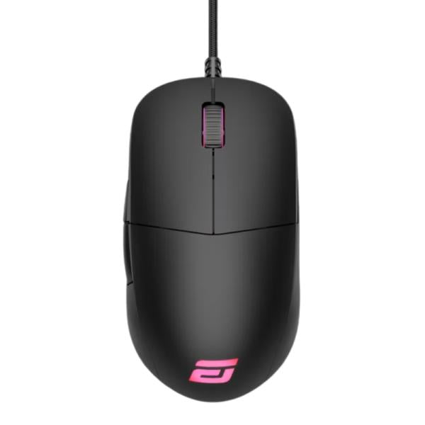 Mouse gaming RGB XM1 Endgame Gear vista frontal con iluminación LED