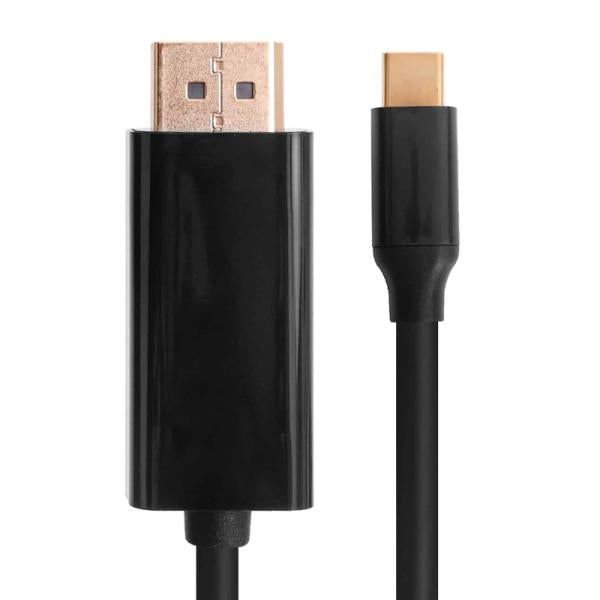 CABLE USB-C A DISPLAY PORT UNNO TEKNO CB4059BK 4K 10GBPS 1.5M NEGRO