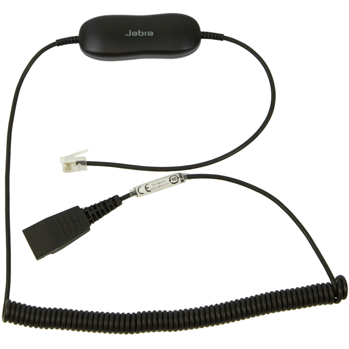 Jabra GN1216 Cable Espiralado de 2 m para Teléfonos Avaya 1600, 9600, J169 y J179