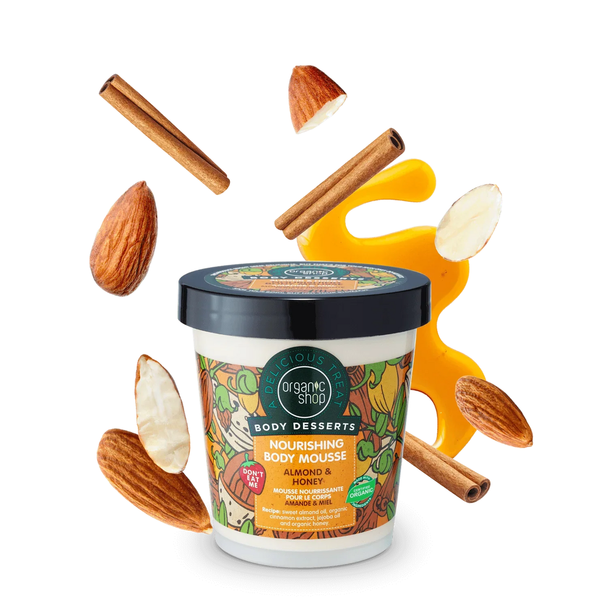 Organic Shop Mousse corporal almendra y miel 450ml