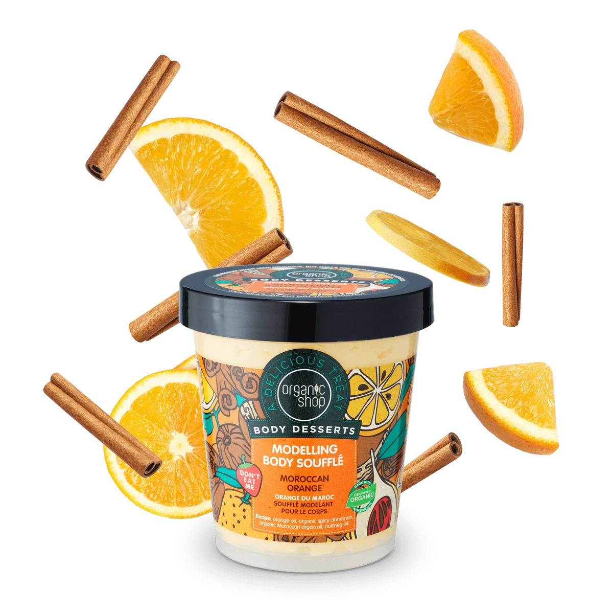 Organic Shop Soufflé corporal moroccan orange 450ml