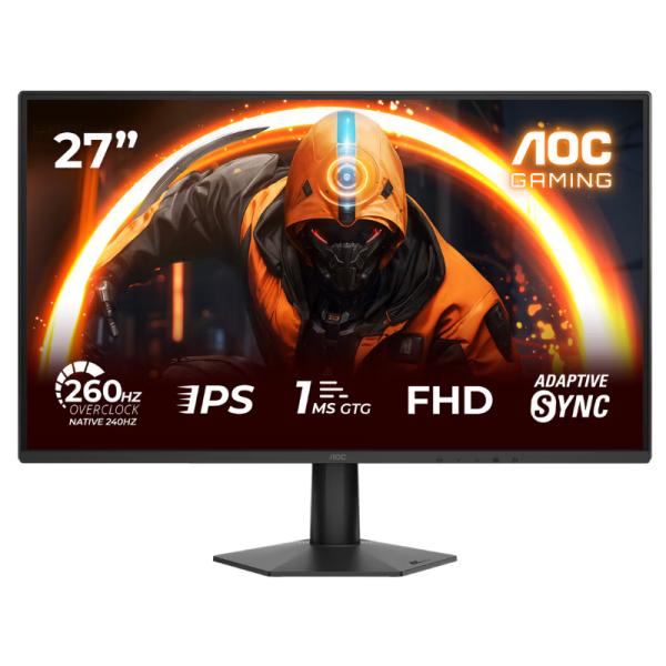Monitor Gaming AOC 27G51Z vista frontal mostrando pantalla IPS de 27 pulgadas Full HD 240Hz