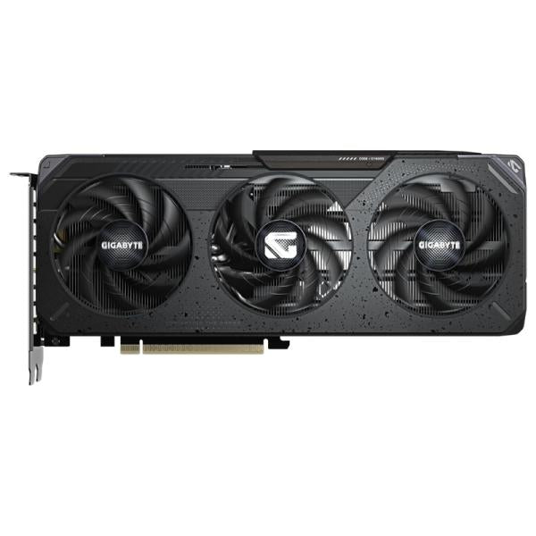 Tarjeta de video Gigabyte RTX 5060 8GB GDDR7 Gaming OC vista frontal con sistema de refrigeración dual fan