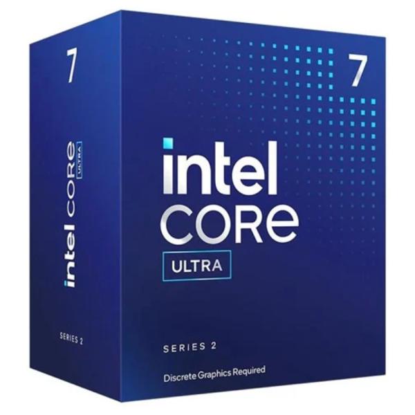 Procesador Intel Core Ultra 7 265F vista frontal con packaging original