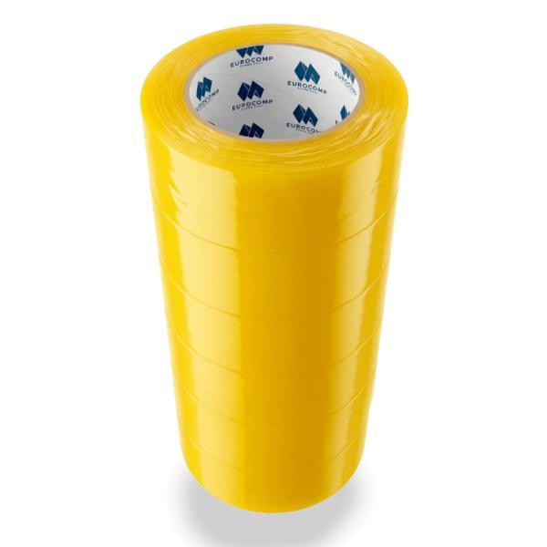 Cinta de embalaje amarilla Ubalux 48mm x 164.5 metros pack de 6 rollos