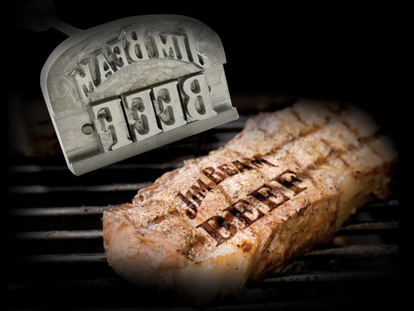 JIMBEAN Herramienta para Personalizar Carnes - vista del hierro de marcar