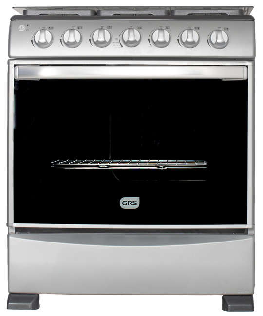 GRS Cocina de Gas 30" con 6 Quemadores Sellados y Encendido Eléctrico, GSG30L4X0