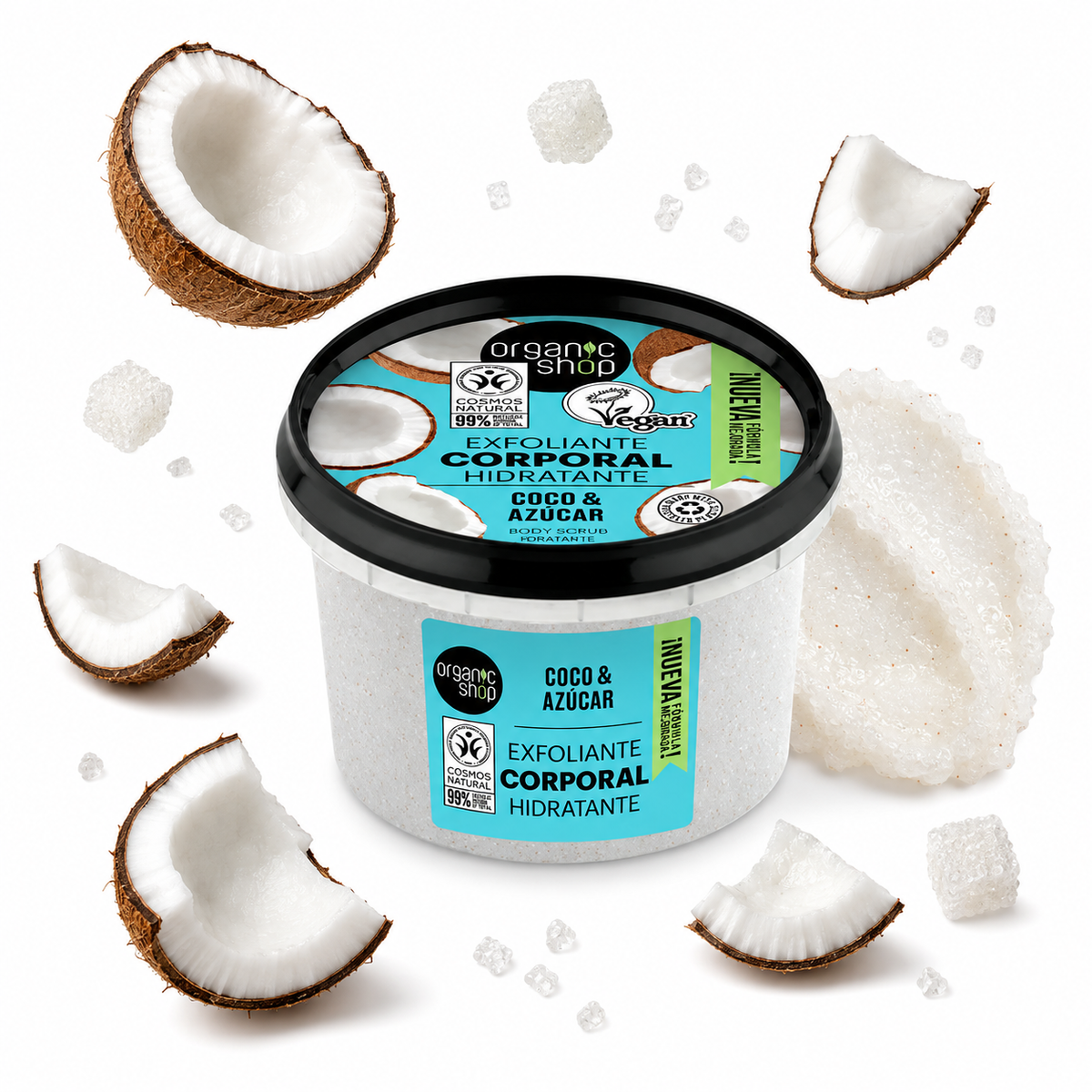 Organic Shop Exfoliante corporal hidratante coco 250 ml