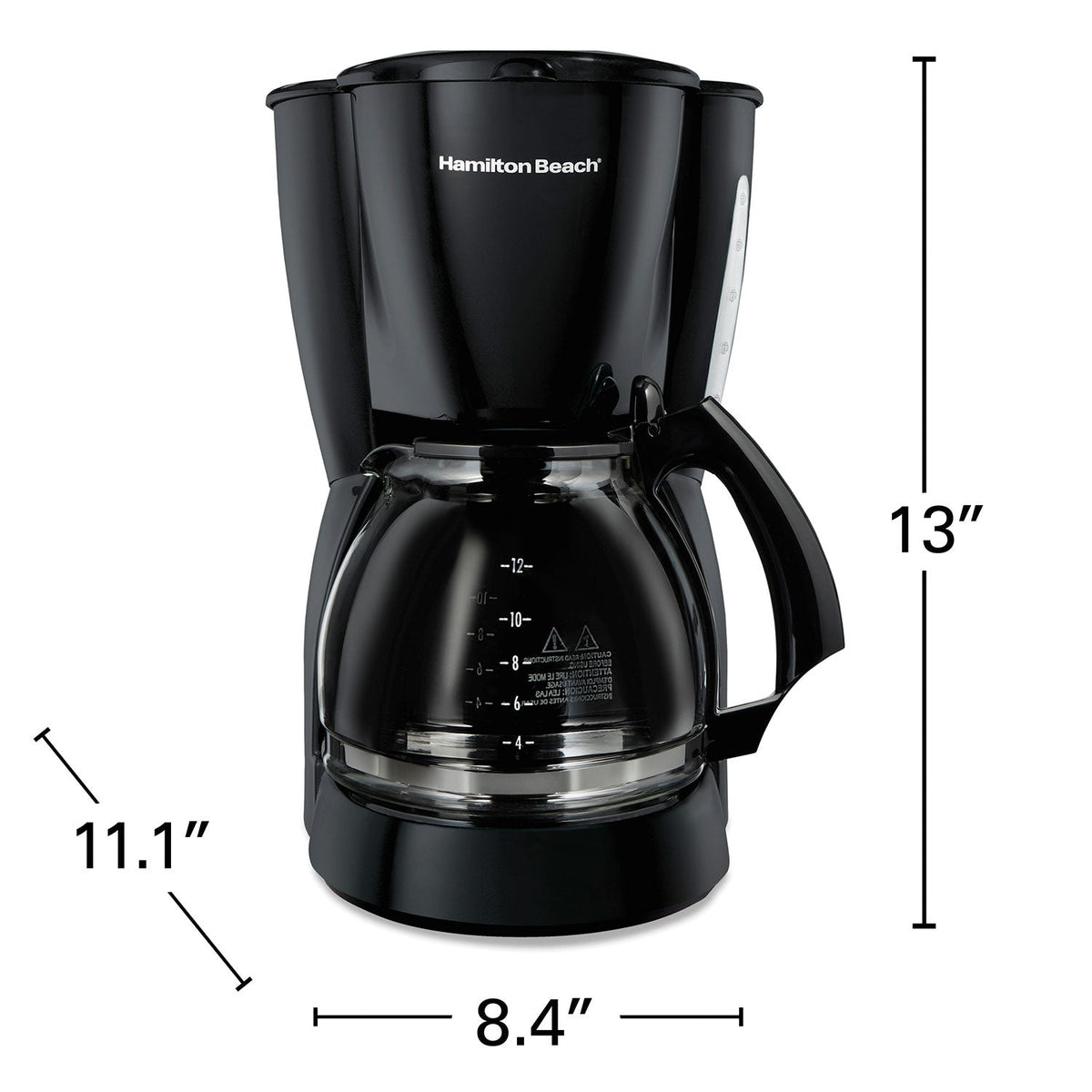 Hamilton Beach cafetera 12 tazas 49316G-MX, plato calentador