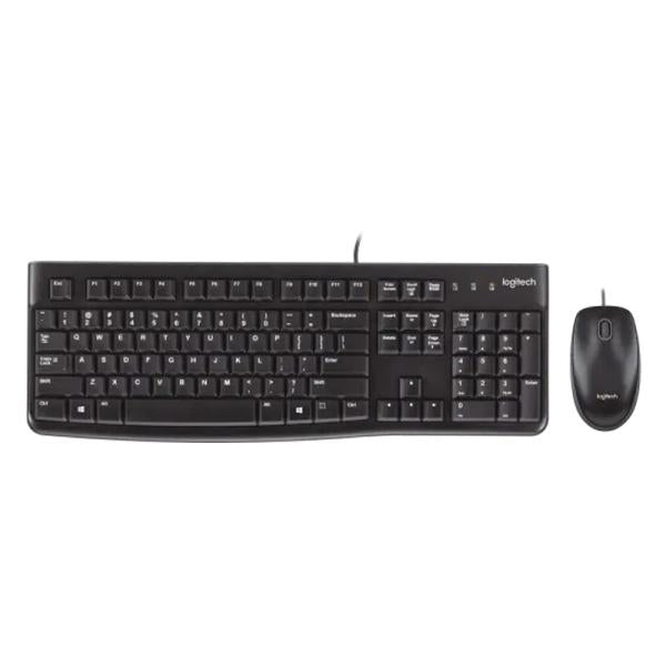 Teclado y Mouse Logitech MK120 | Español | Cableado | Diseño Compacto
