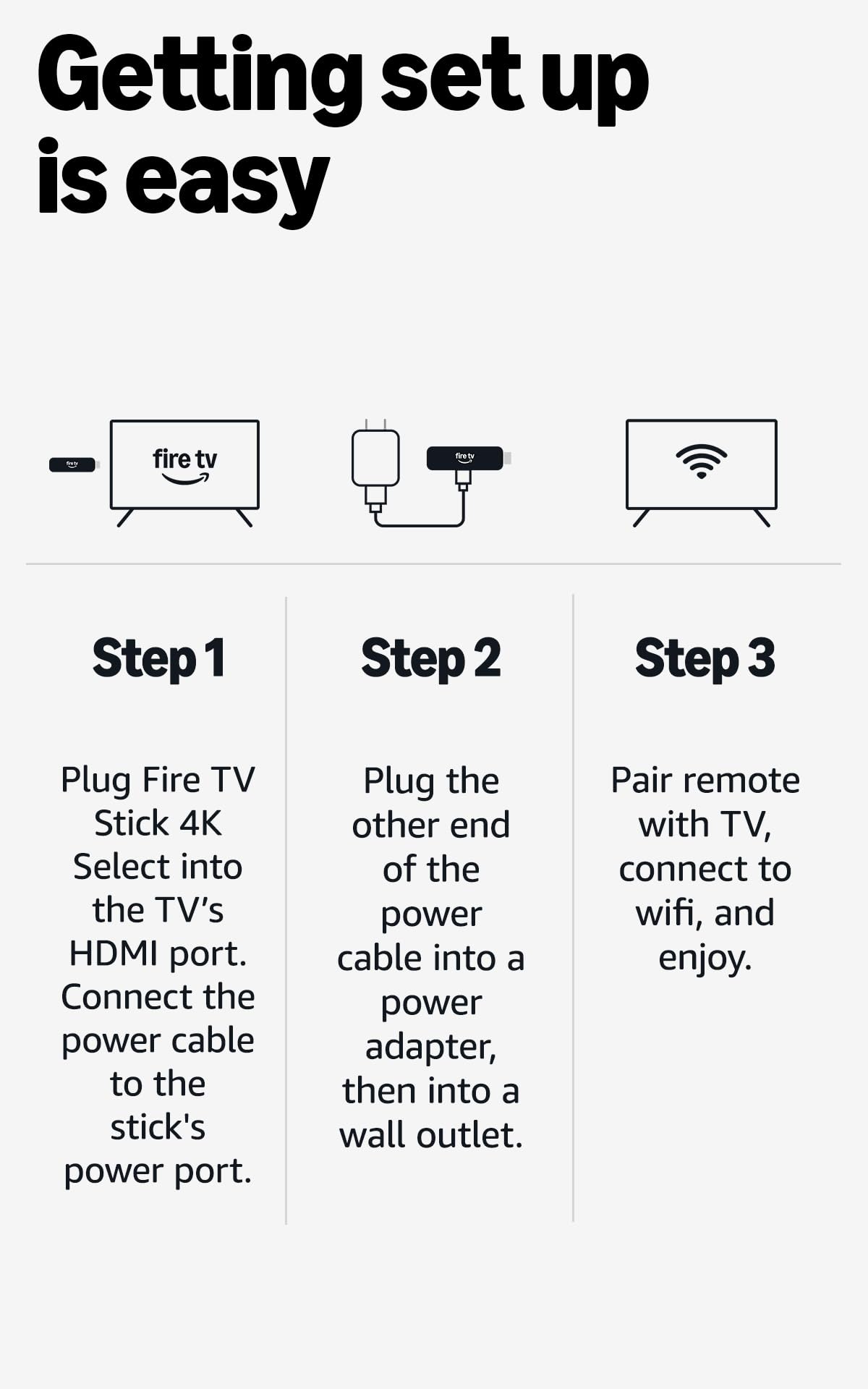 Amazon Reproductor Streaming 4K 8GB, Fire TV Stick 4K Select