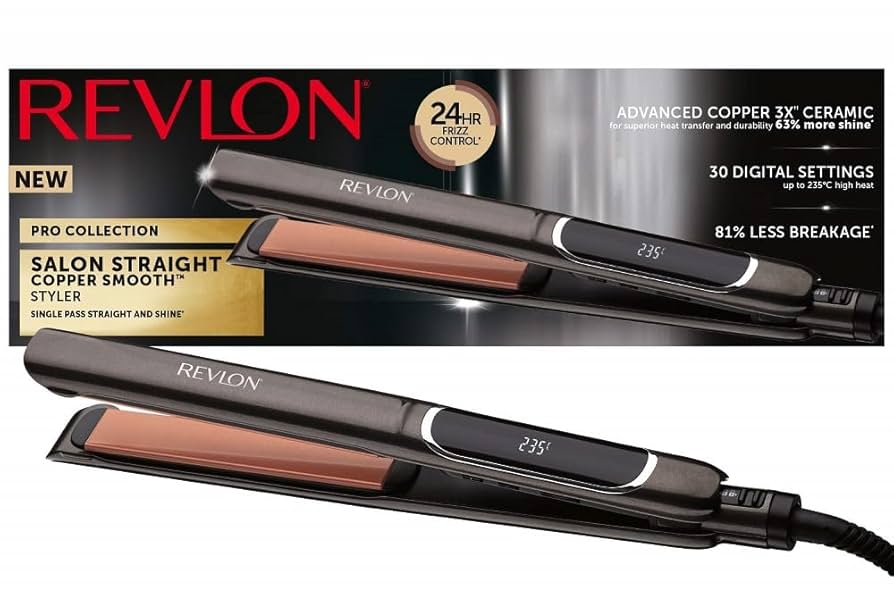 Alisadora Placa XL Revlon RVST2175 | Para alisar cabellos largos y gruesos con mayor rapidez y precisión