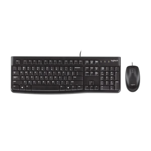 Set completo Logitech MK120 teclado mouse cables USB empaque original
