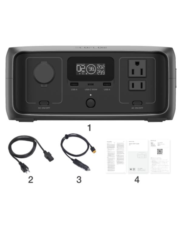 EcoFlow Estación de Energía UPS 245Wh 300W, RIVER 3