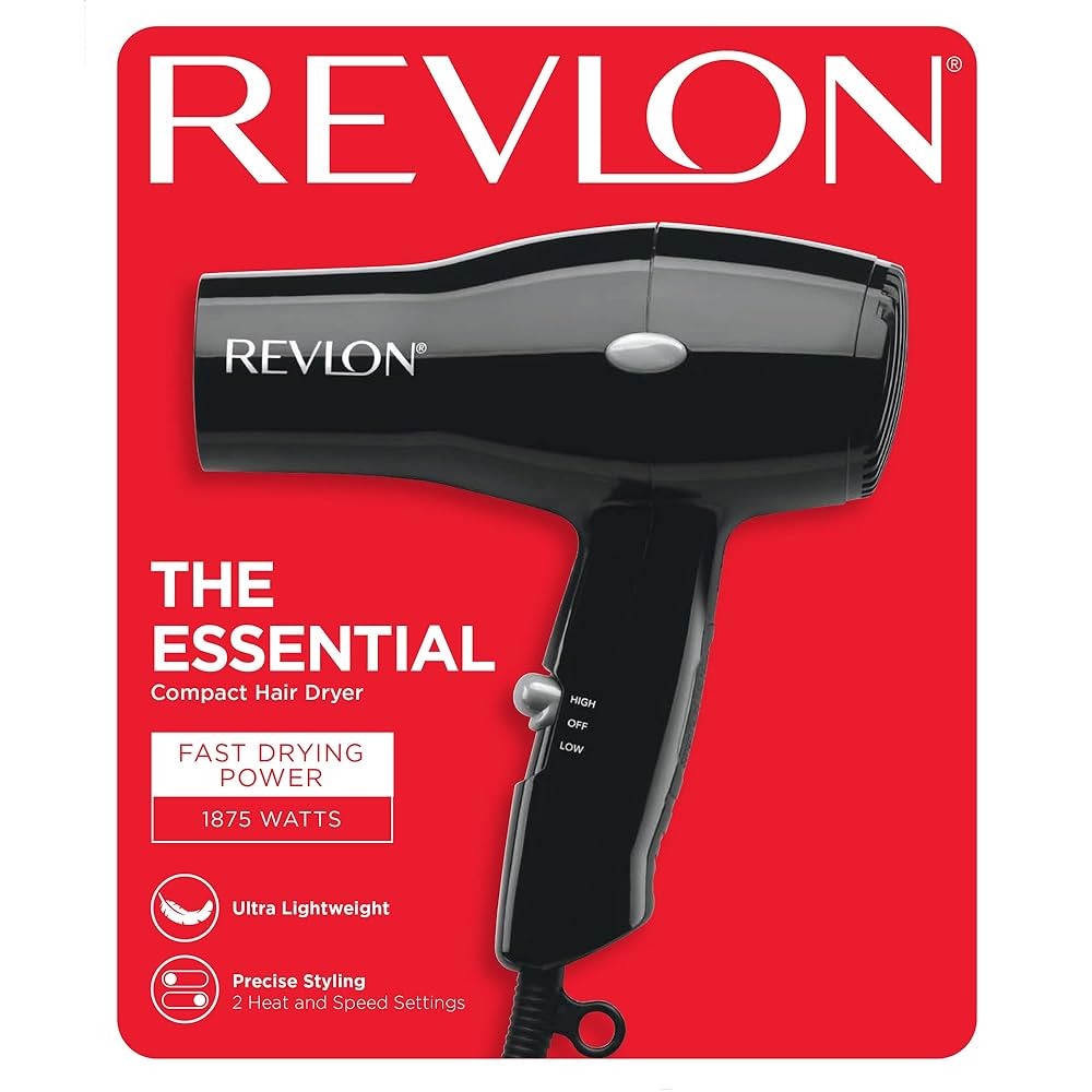 Secadora Compact Styler Revlon RVDR5034N3 | Para secar y estilizar tu cabello con potencia en tamaño portátil