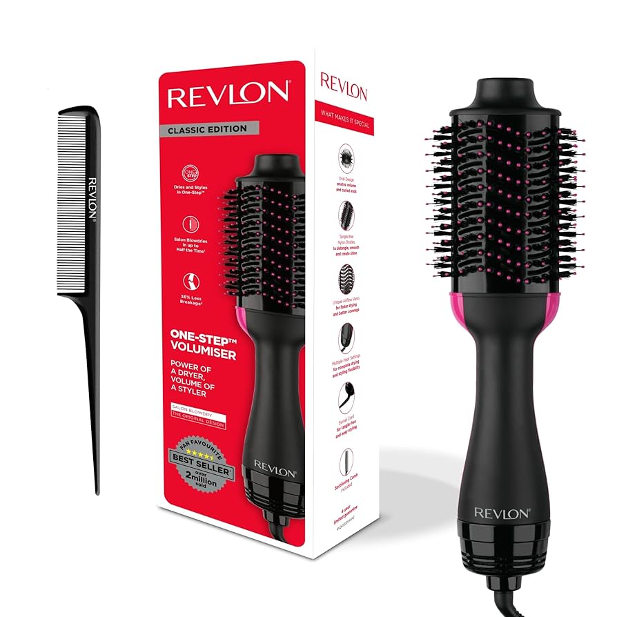 Cepillo Secador Revlon Voluminizador | Seca y da volumen con acabado de salón