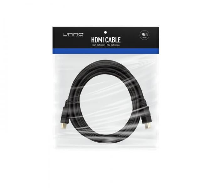 CABLE UNNO TEKNO HDMI 7.5M /25FT CB4125BK NEGRO
