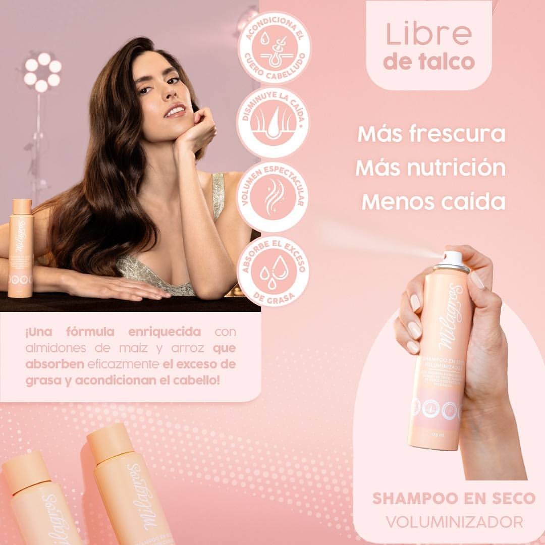 Milagros Shampoo En Seco Voluminizador - textura