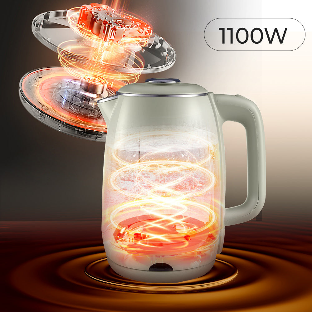 Hervidor eléctrico 1000W en uso sobre mesón de cocina
