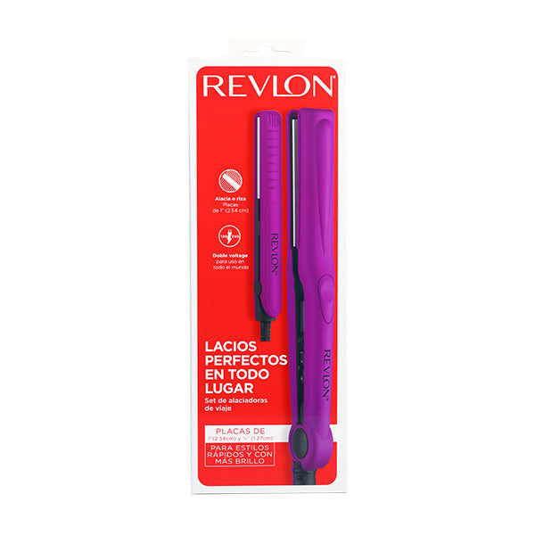 Set de Planchas 1” y ½” Magenta Revlon | Para alisar y dar forma con precisión en casa o de viaje