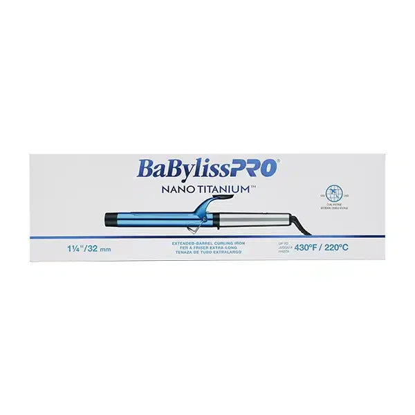 BaBylissPRO Pinza Rizadora Extendida XL 1 1/4", BNTW125XLUC