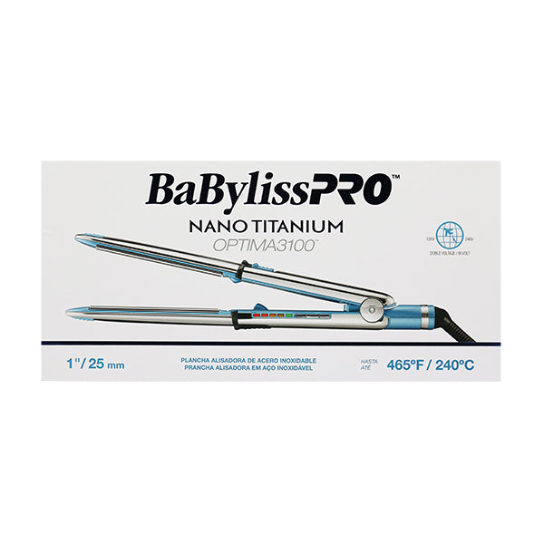 BaBylissPRO Plancha Nano Optima 3100, 1 pulgada