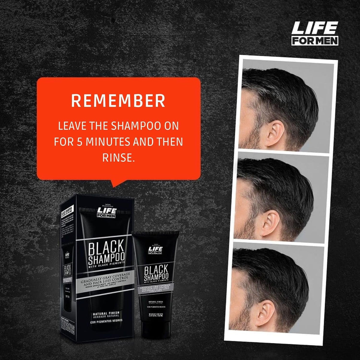 Placentalife Shampoo 150 ml Life For Men Black