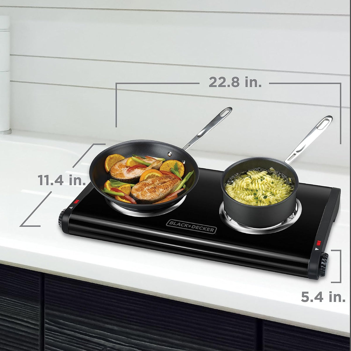 Hornilla Doble Black+Decker, DB1002B