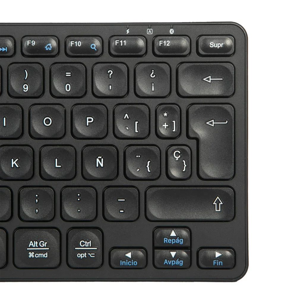 Targus teclado bluetooth antimicrobiano multidispositivo con soporte para tableta/telefono color negro - AKB867ES