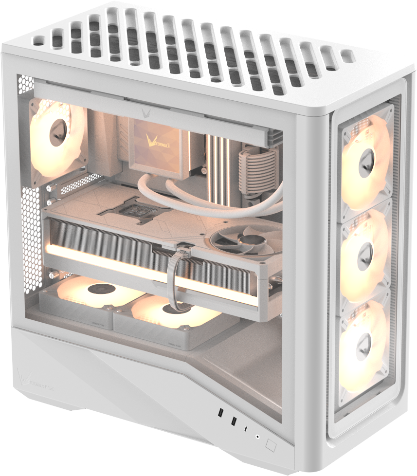 Formula V Line Case ARGB Blanco 4 Ventiladores, G9 Duo PA