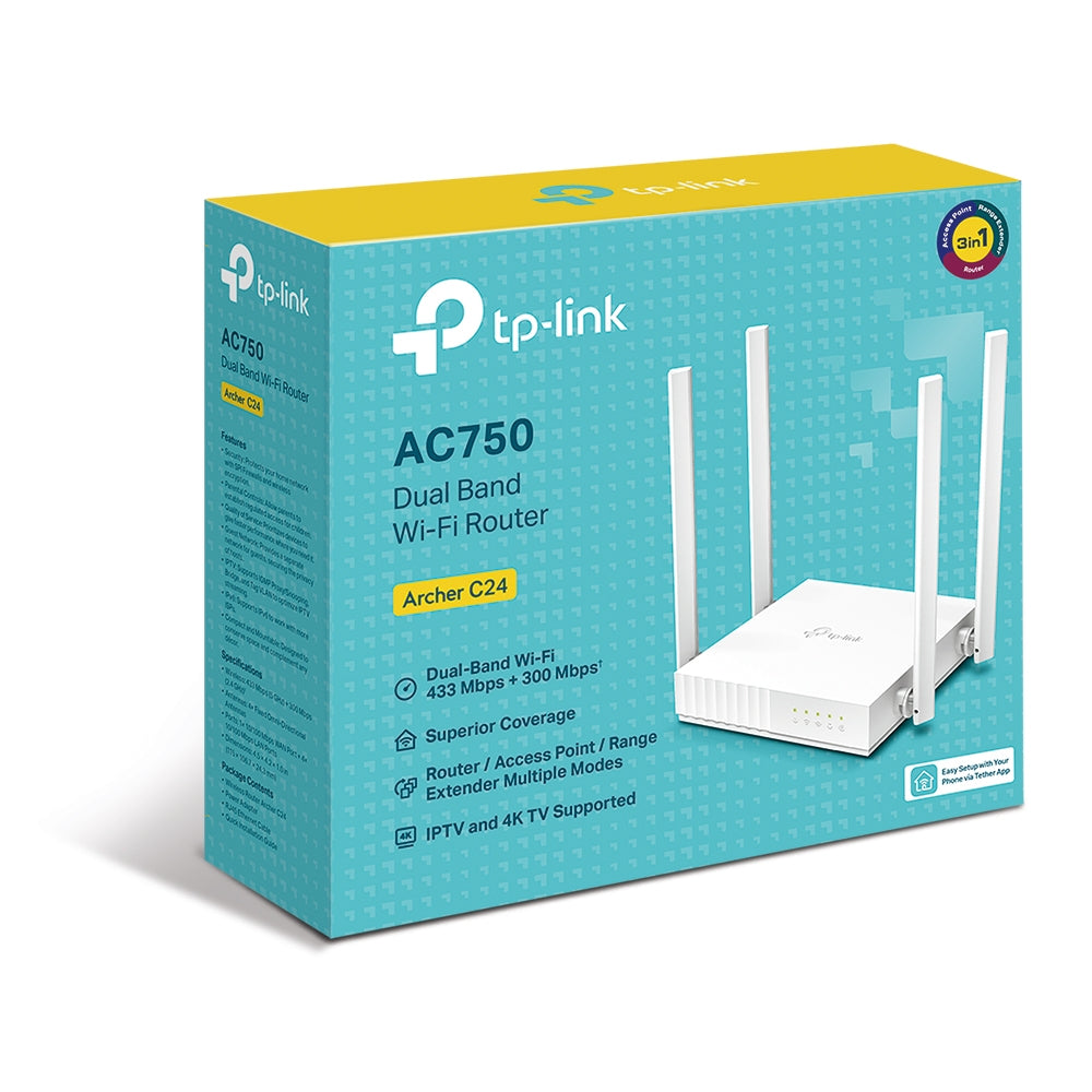 Router Archer C24 TP-Link, AC750