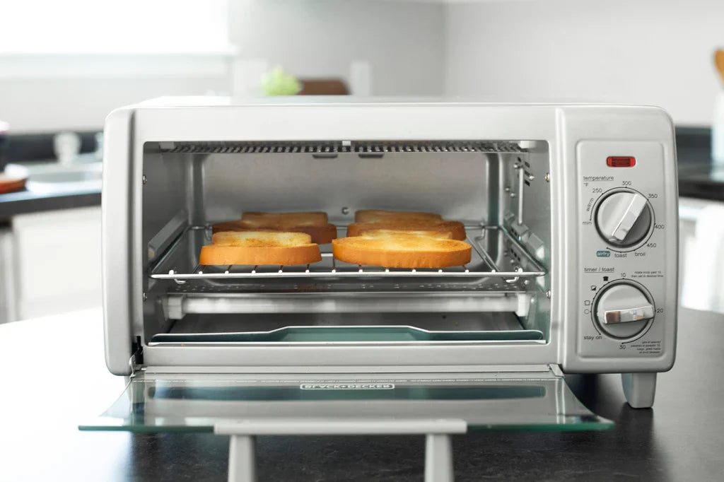 Horno Tostador con Freidora de Aire Black+Decker TO1785SG‑LA | 9″ (4 rebanadas) | 1150 W | 5 Funciones | Convección EvenToast™