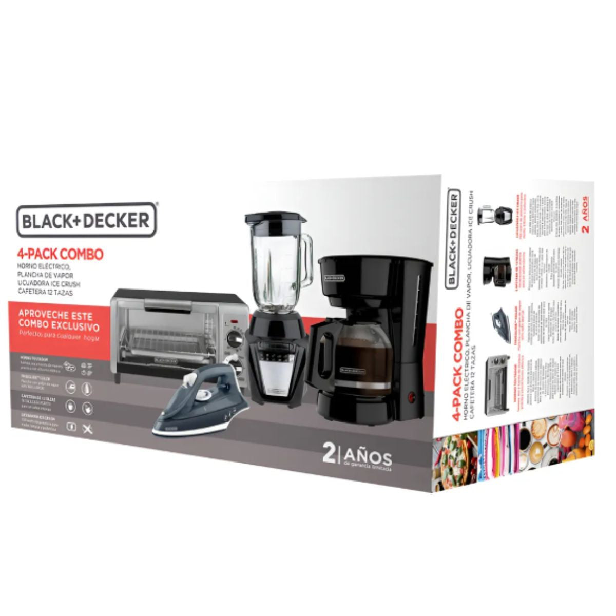 Black+Decker Combo 4 en 1 Cocina y Planchado, CBBD1747