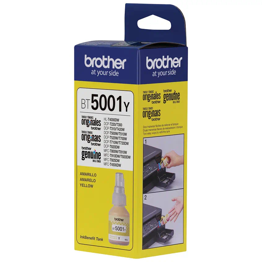 Tinta Brother Amarillo, BT5001Y