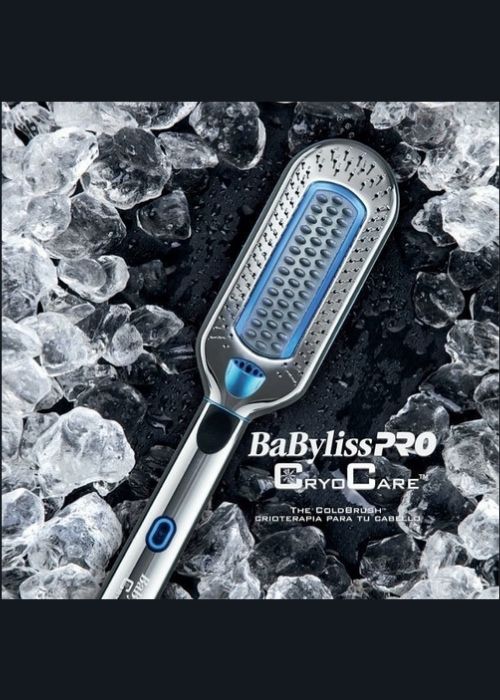 Cepillo Capilar Crioterapia Cold Brush BaBylissPRO | Tecnología CryoCare™ | Control de frizz, brillo y suavidad